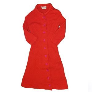 Kimberly vintage 40s union made Red Wool coat size 10